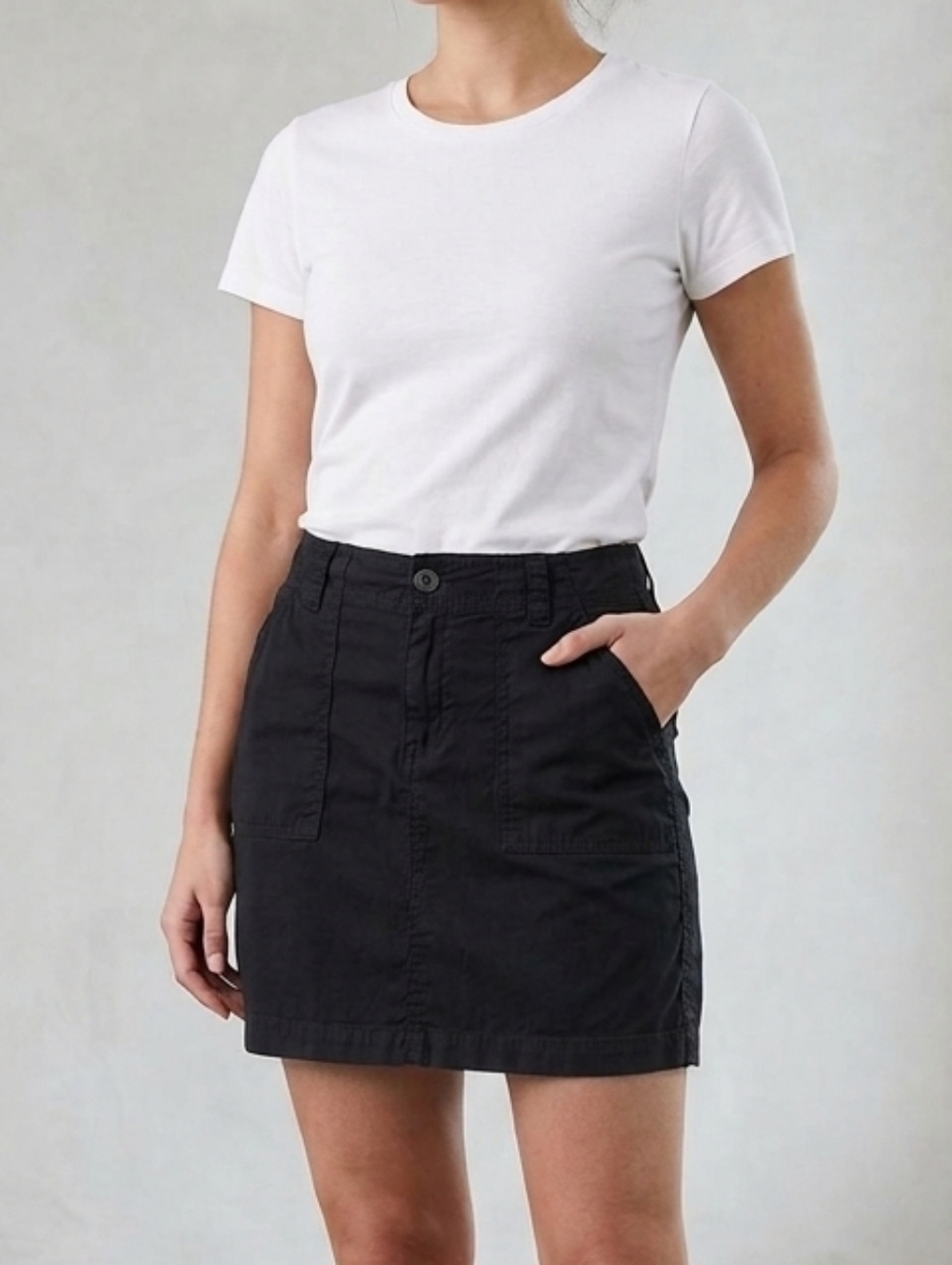 Tag Trendy Black Skort, Utility Short/skirt, Size 4